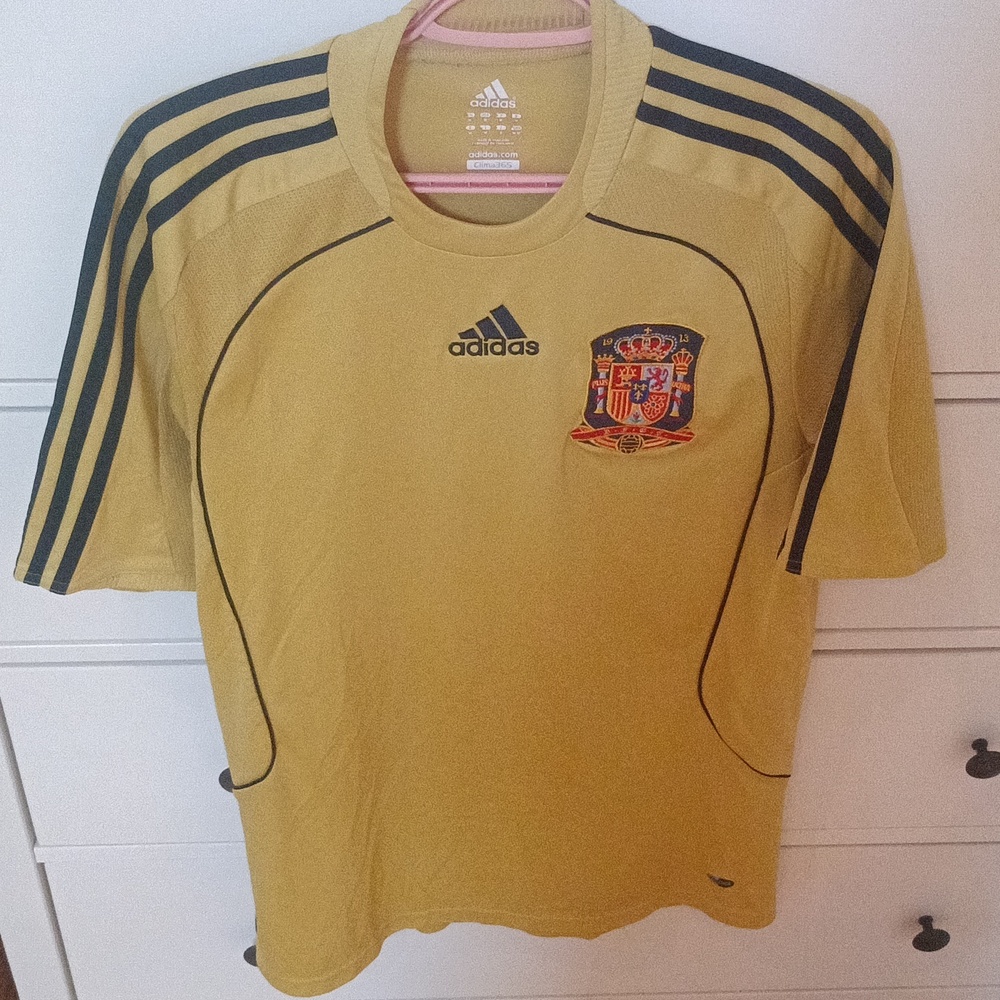 Adidas Gold and Black Spain Jersey